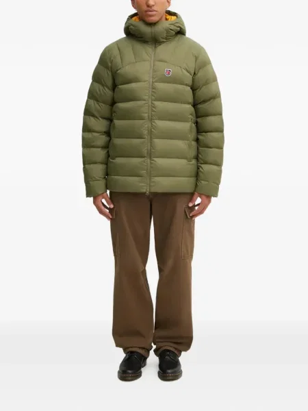 Geacă Fjallraven cu glugă verde