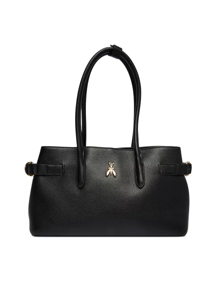 PATRIZIA PEPE Torba za čez ramo črna