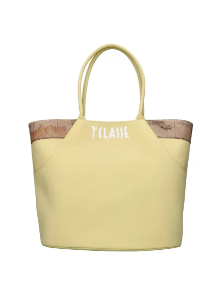 Shopperka Alviero Martini 1a Classe skórzana żółta