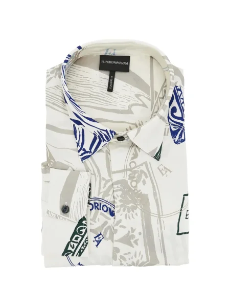 Риза Emporio Armani с принт