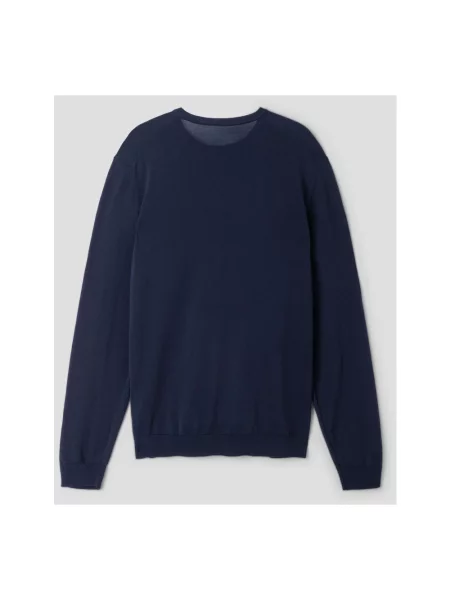 Sweter Roberto Collina niebieski