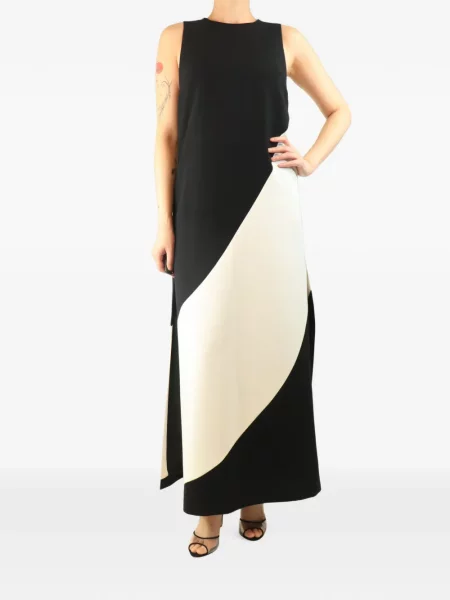Rochie maxi Alice + Olivia fără mâneci negru