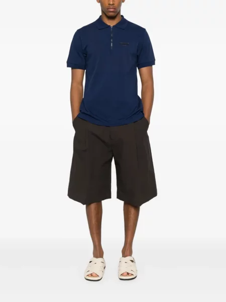 Tricou polo Moschino cu imagine albastru