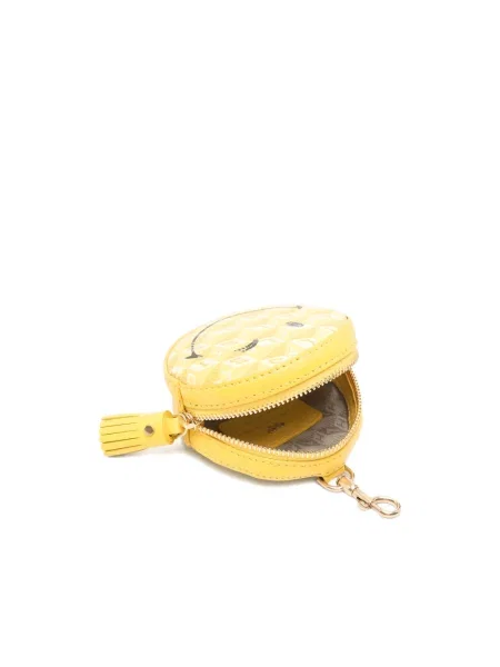 Portfel Anya Hindmarch skórzany żółty