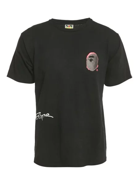 Tricou A Bathing Ape® cu imagine negru