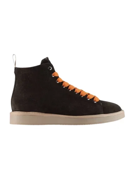 Sneakersy Panchic zamszowe brązowe