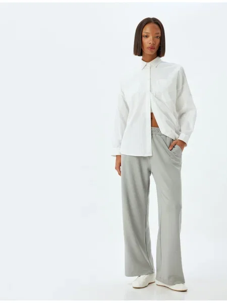 Szerokie talia spodnie dresowe Koton z modalu