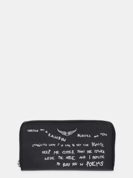 ZADIG&VOLTAIRE portofel de piele negru