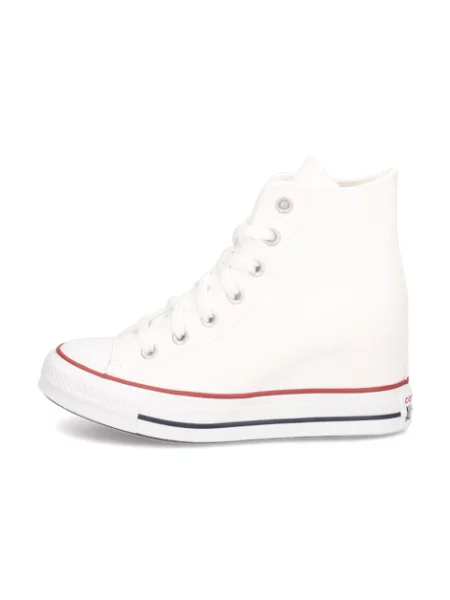 Klasické tenisky Converse Chuck Taylor All Star na klínovém podpatku bílé