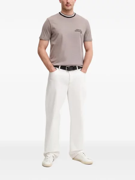 Ριγέ μπλούζα Armani Exchange με σχέδιο γκρι