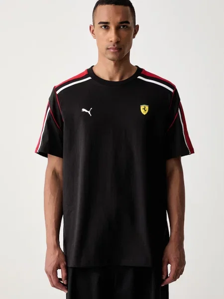 Puma tricou pentru bărbați cu Ferrari negru