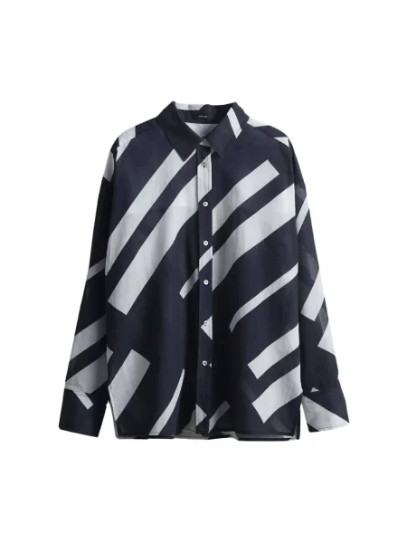 Opus bluzka koszulowa Fenlo Stripe Kobiety czarny|biały wzorzysty 36 biała