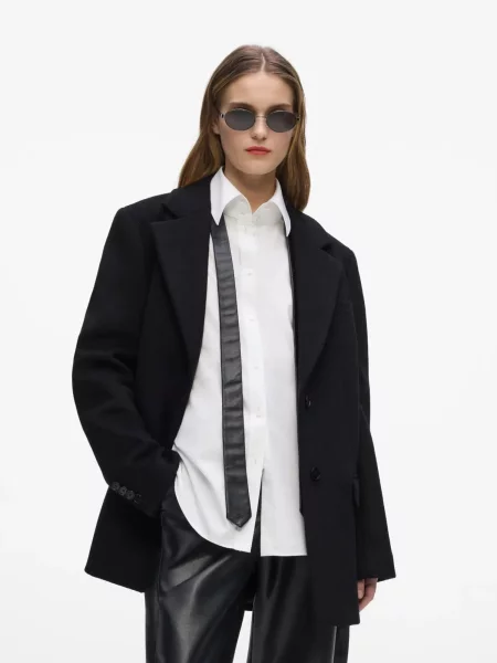 Karl Lagerfeld Prechodný kabát čierna