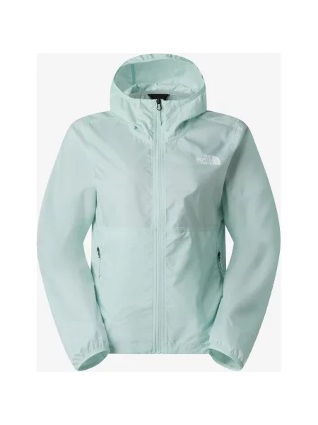Kurtka cienka z kapturem The North Face Cyclone zielono‑turkusowa XS zielona