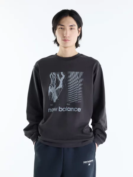 Лонгслів New Balance чорний