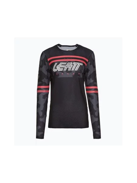 Велофутболка Leatt MTB Gravity W з довгим рукавом кольору чорного