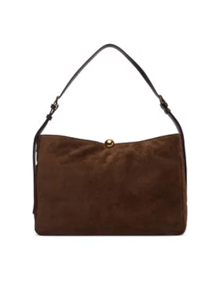 Ročna torba Furla Sfera Soft CN Temno rjava
