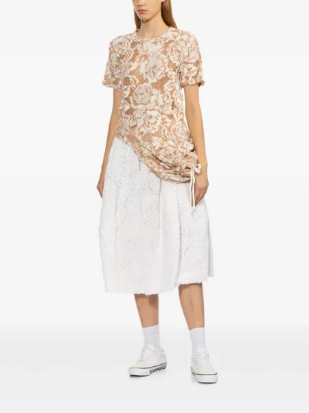Bluză Comme Des Garçons cu broderie cu model floral