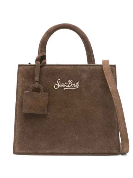 Geantă shopper Mc2 Saint Barth din piele maro