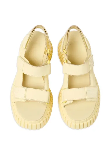 Sandale Camper din piele cu bretele galben