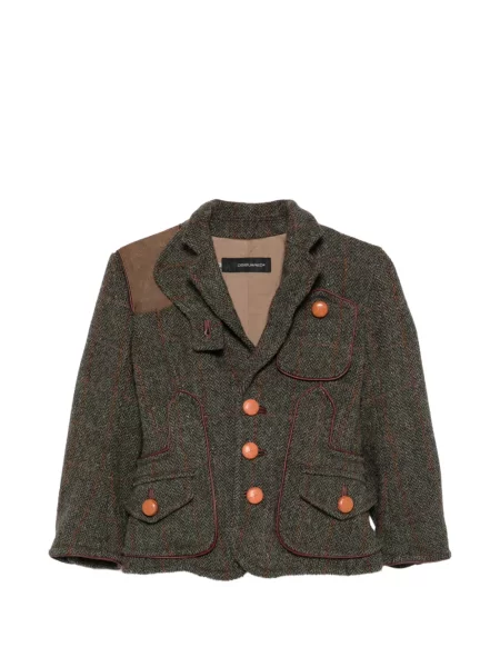 Geacă Dsquared2 din tweed verde