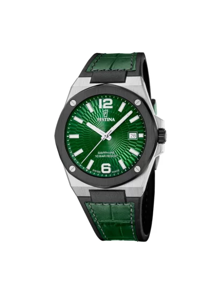 FESTINA Analogové hodinky Watch Vallee Swiss Made' zelená