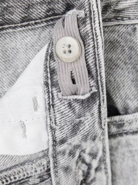 Jeansy balloon denim Dzieci 6 MANGO KIDS szary
