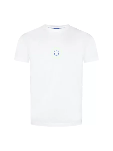 T-shirt z nadrukiem z logo model ‘Napoka’ Hugo Blue biała