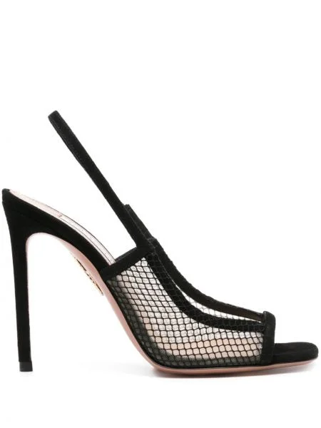 Sandale Aquazzura din piele de căprioară negru