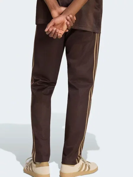 Adidas Originals trenirka z bombažem Beckenbauer rjava