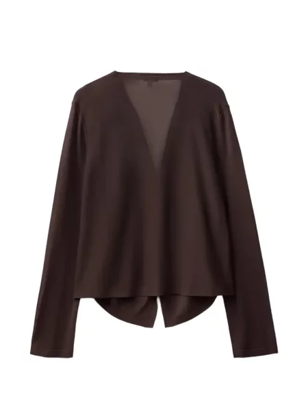 Cardigan Benetton drapat maro