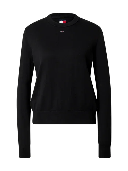 Tommy Jeans Pulover Essential' negru