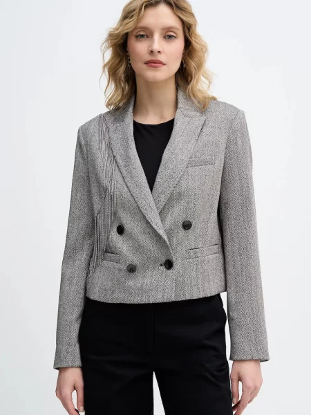 Sisley sacou cu doua rânduri de negru