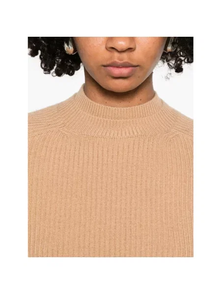 Sweter Max Mara z szerokimi rękawami brązowy