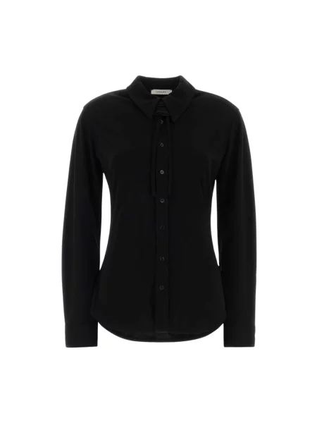 Koszula Lemaire z kokardką czarna