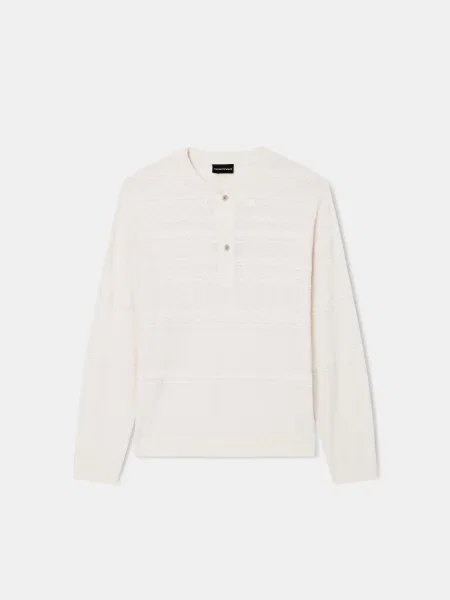 Свитер Emporio Armani из лиоцела бежевый
