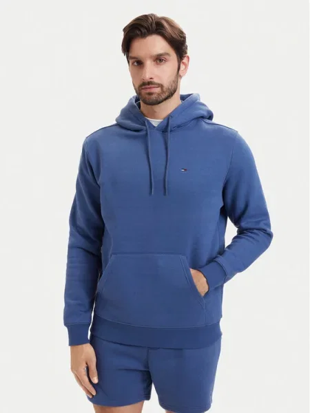 Tommy Jeans dukserica sa kapuljačom za muškarce s pamukom plava