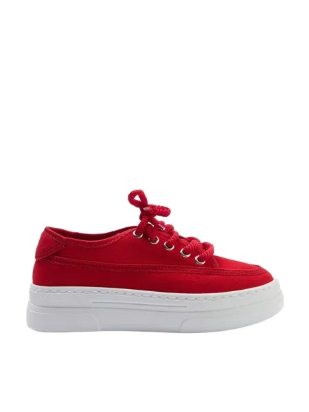 Sneakerși Trendyol roșu