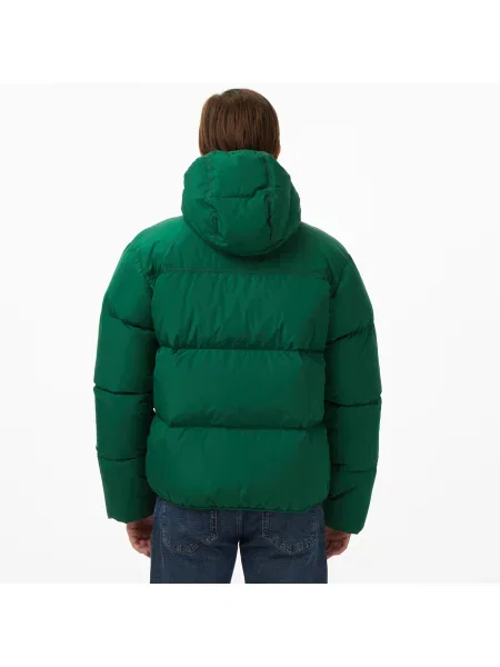 Lacoste Kurtka Z Kapturem Relaxed Fit zielona