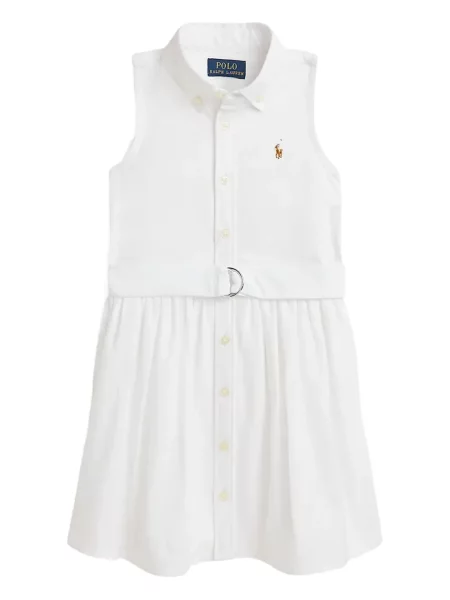 Dzianinowe haftowane sneakersy Polo Ralph Lauren garniturowe niebieskie