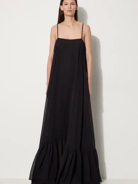 Rotate rochie maxi drept negru