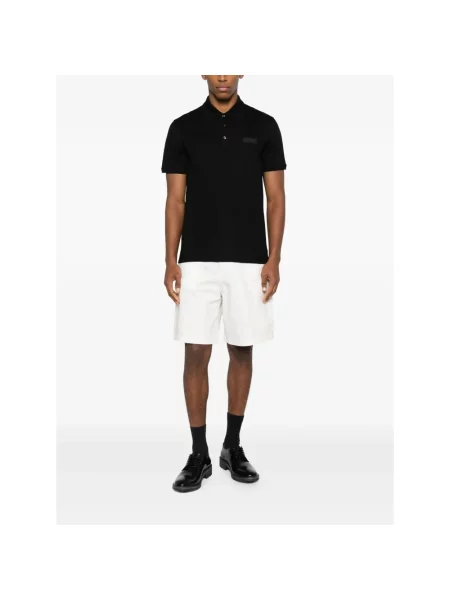 Krótka koszulka polo Givenchy z krótkim rękawem czarna