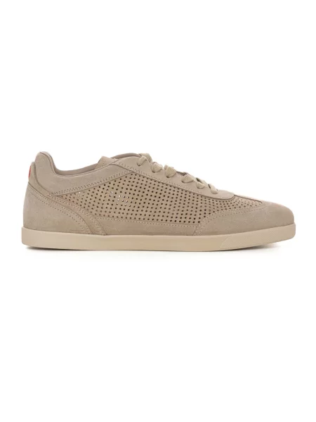 Sneakersy Kiton skórzane beżowe