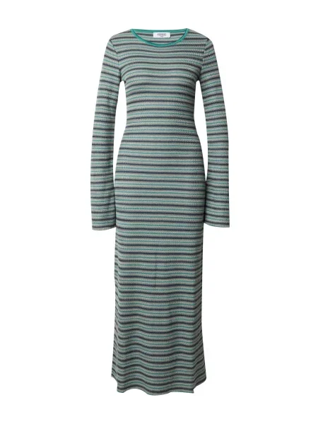 SHYX Rochie tricotat Feliz galben citron verde petrol / verde jad gri