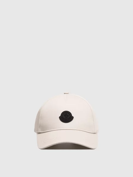 Кепка з нашивкою логотипа Moncler сіра