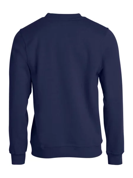 Clique Basic Roundneck Junior blu granatowy wygodna bluza – dark navy niebieska