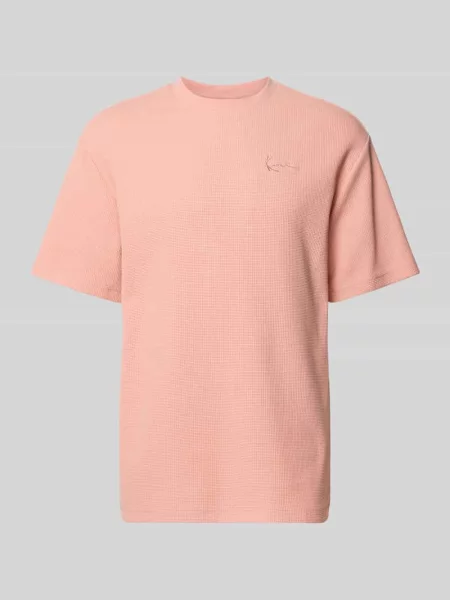 T-shirt o kroju oversized fit z fakturowanym wzorem Karl Kani