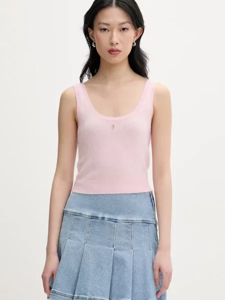 Crop top From Future różowy