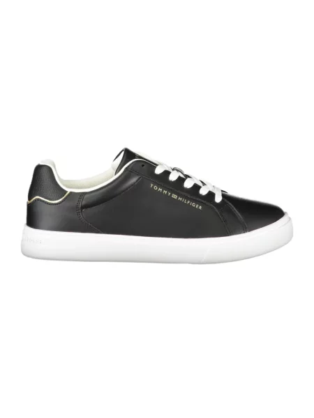 Trampki Tommy Hilfiger skórzane sznurowane czarne