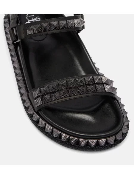 Sandale Christian Louboutin din piele negru
